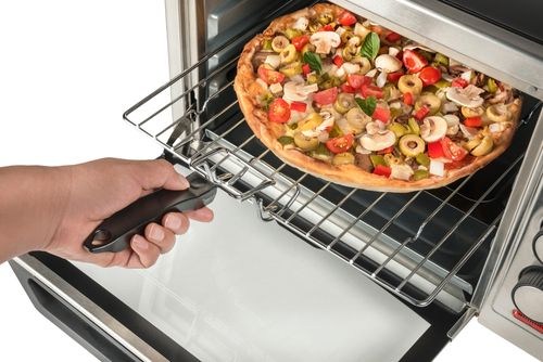 how to warm up pizza in toaster oven
