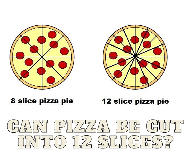 Can pizza be cut into 12 slices
