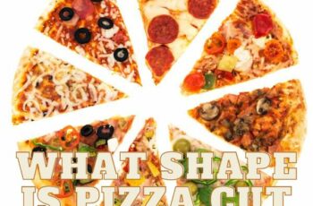 What shape is pizza cut into?